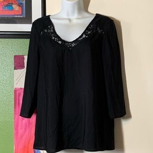 Lace Trimmed  Express Blouse